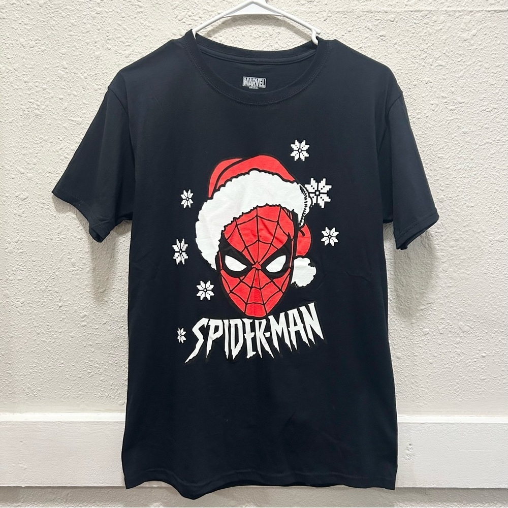 Marvel Christmas Spiderman Boys T-Shirt XL